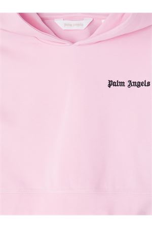 Light pink cropped hoodie PALM ANGELS KIDS | PGBD007S25FLE0013B10